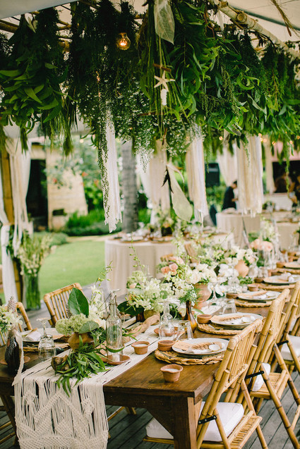 Bohemian wedding decor