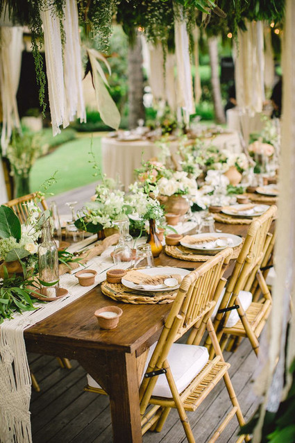 Bohemian tablescape