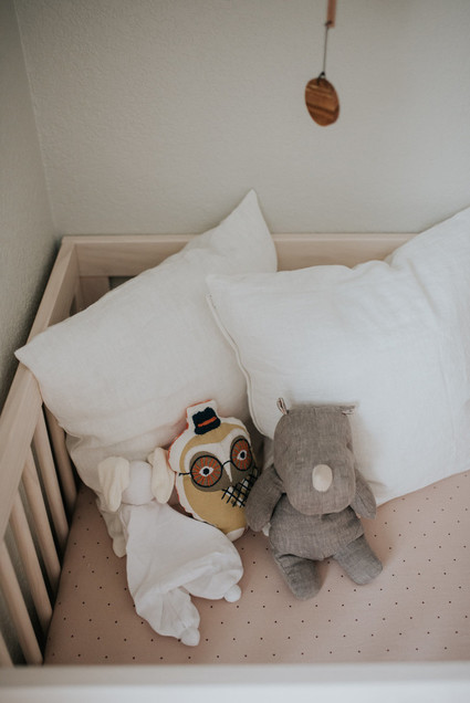 moody modern girl's nursery