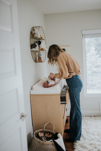 moody modern girl's nursery