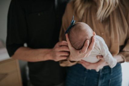 moody modern newborn photos