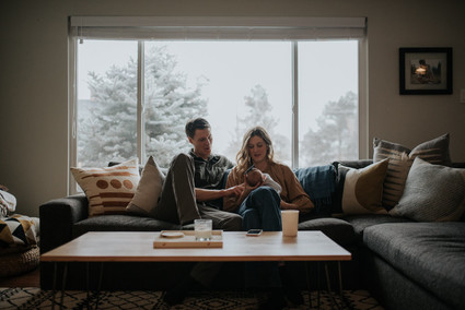 moody modern newborn photos