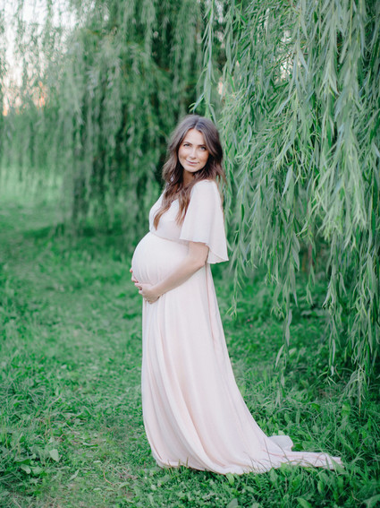 Dreamy formal maternity photos