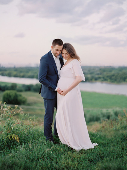 Dreamy formal maternity photos