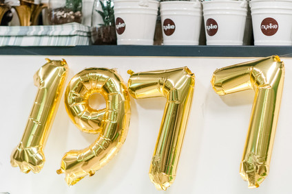 Gold balloons