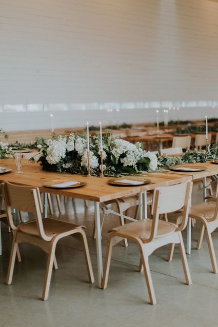Green and gold tablescape