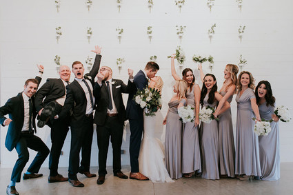 Wedding party portrait