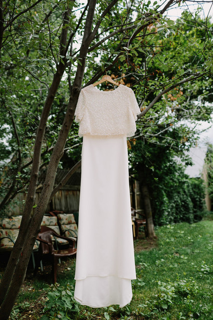 Modern wedding dress