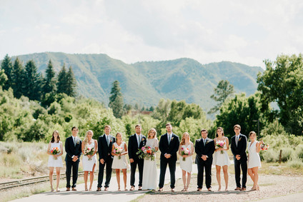 Wedding party portrait