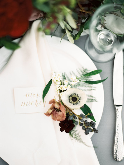 Romantic place setting Inspiration