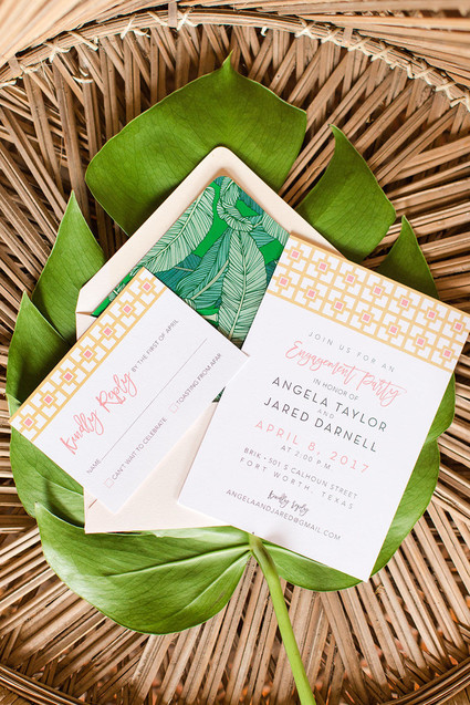 Tropical invitations Inspiration