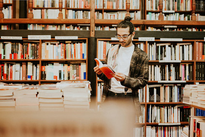 Book store portrait