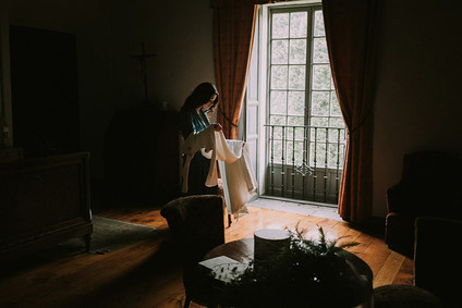 Moody spring portrait