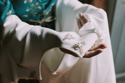 Wedding dress detail