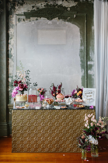 Moody floral spring party ideas