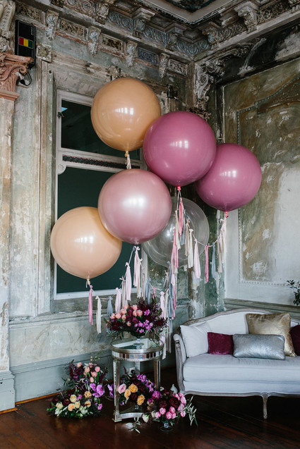 Moody floral spring party ideas