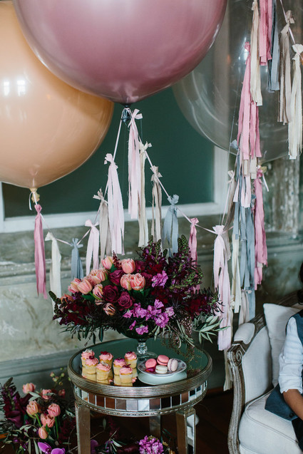 Moody floral spring party ideas