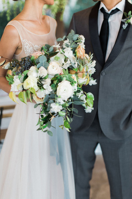 Spring bridal bouquet