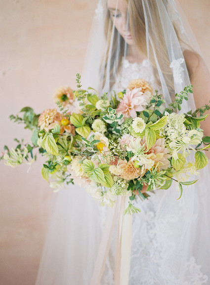 Spring bridal bouquet