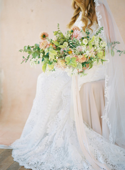 Spring bridal bouquet