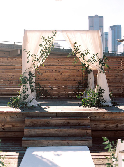 Rooftop wedding ceremony