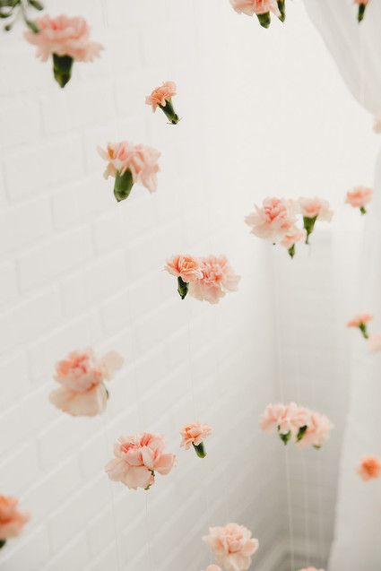 Peach floral backdrop