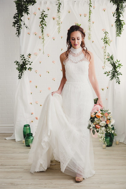 Modern wedding dress