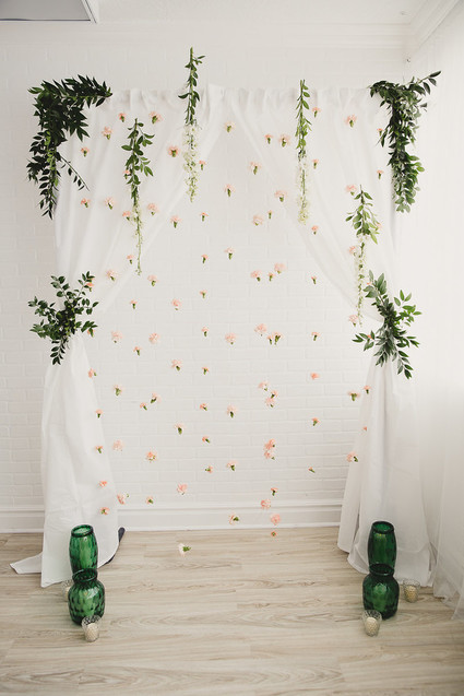 Spring wedding backdrop