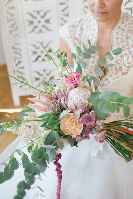 Bohemian bridal bouquet