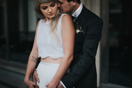 Bridal crop top