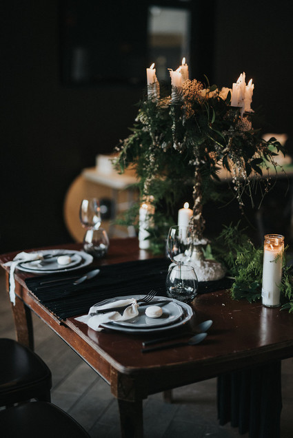 Moody tablescape