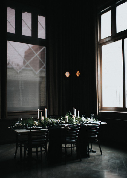 Moody tablescape