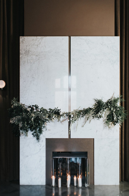 Moody wedding decor