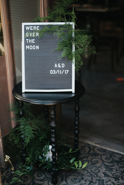 Wedding signage
