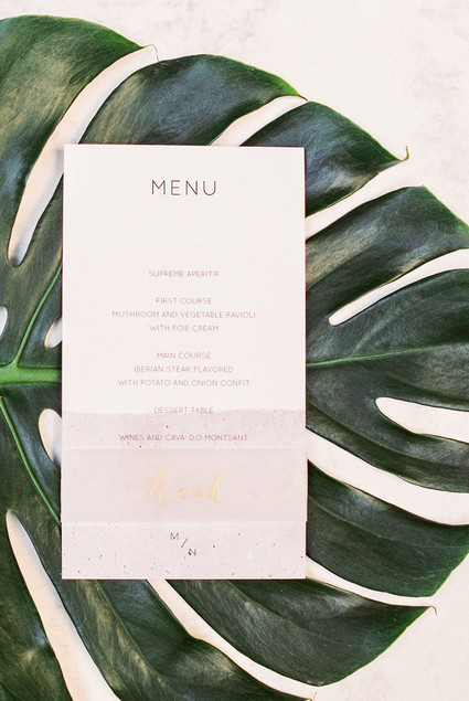 Modern menu