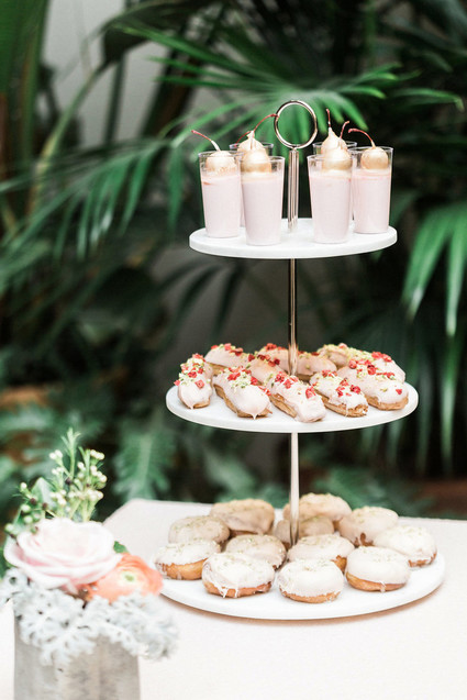 Modern wedding desserts