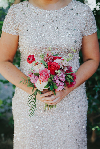 Pink bridal bouquet