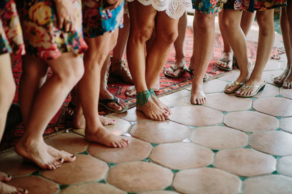 Intimate desert bohemian wedding