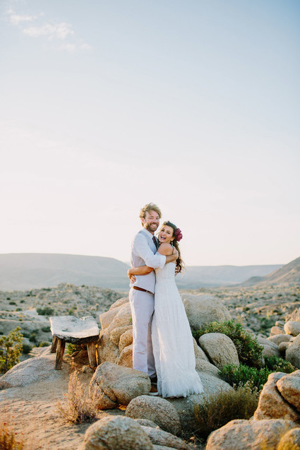 Desert wedding portraits