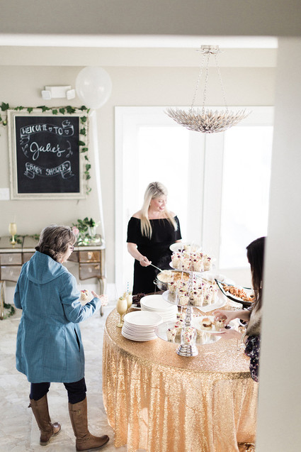 seaside glam baby shower