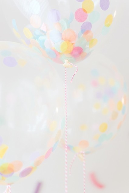 confetti girl's birthday party Inspiration