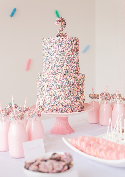 confetti girl's birthday party Inspiration