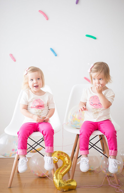 confetti girl's birthday party Inspiration