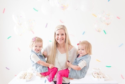 confetti girl's birthday party Inspiration
