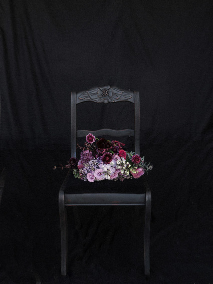 Purple bridal bouquet