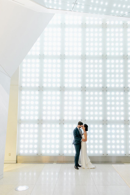 Modern wedding portrait