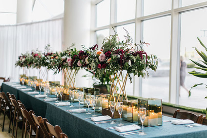 Blue tablescape
