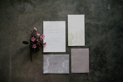 Watercolor wedding invitations