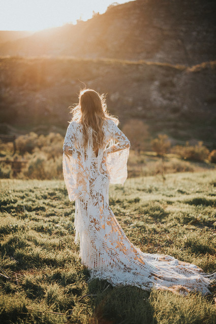 Bohemian wedding dress