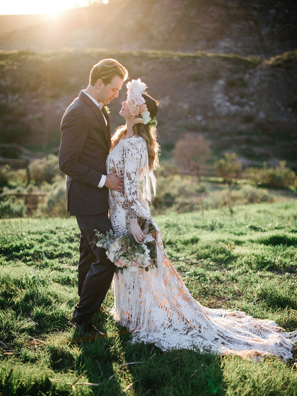 Boho bridal fashion